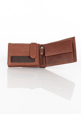 Skórzany Portfel Pojemny Premium Mustang Denimo High Wallet Side Opening With Button